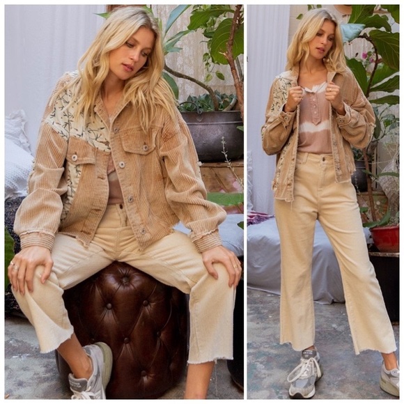 POL Wild At Heart Camel Cord Jacket - Picture 3 of 16